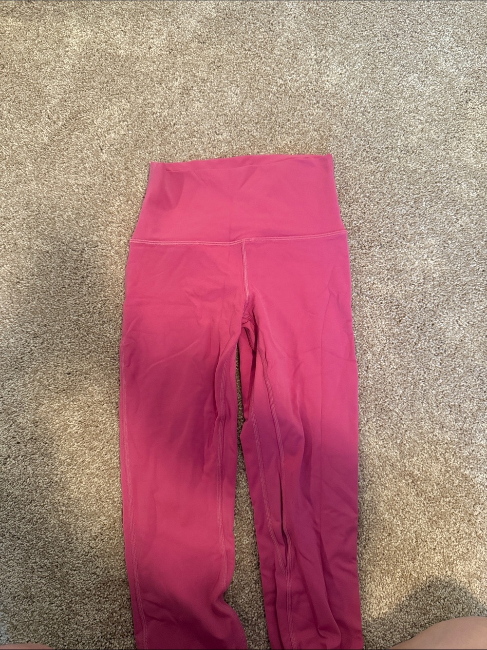 lululemon athletica Womens Bright Pink High-Waist Leggings - Align double-lined